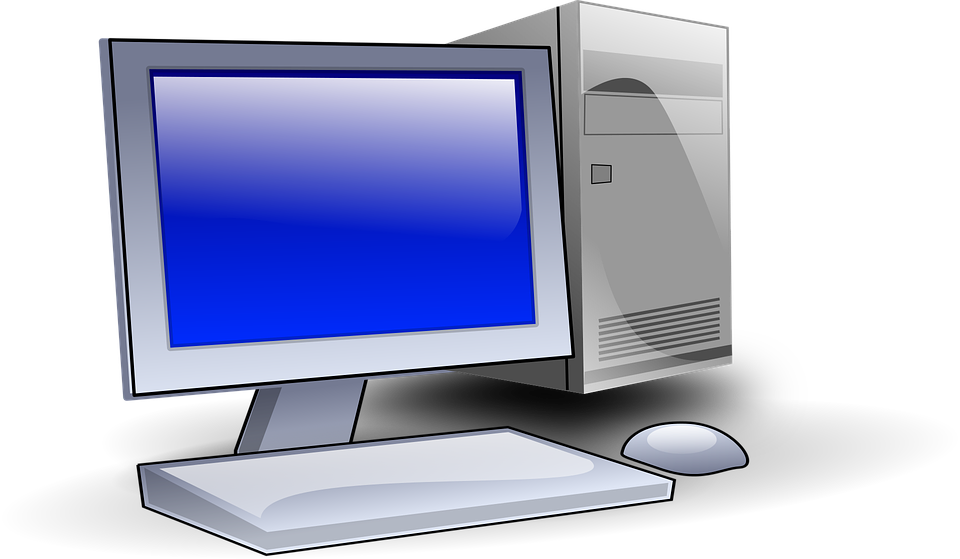 Classic Desktop Computer Vector PNG with transparent background
