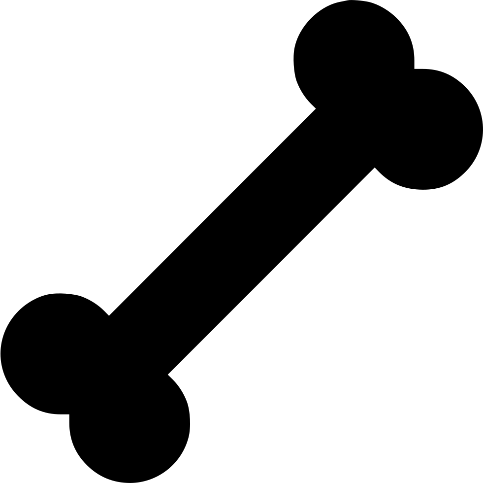 Classic Dog Bone Icon PNG with transparent background