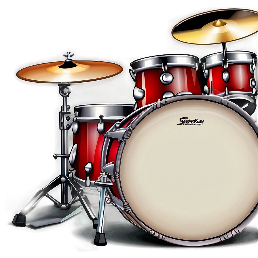 Classic Drum Kit Illustration Png 06212024