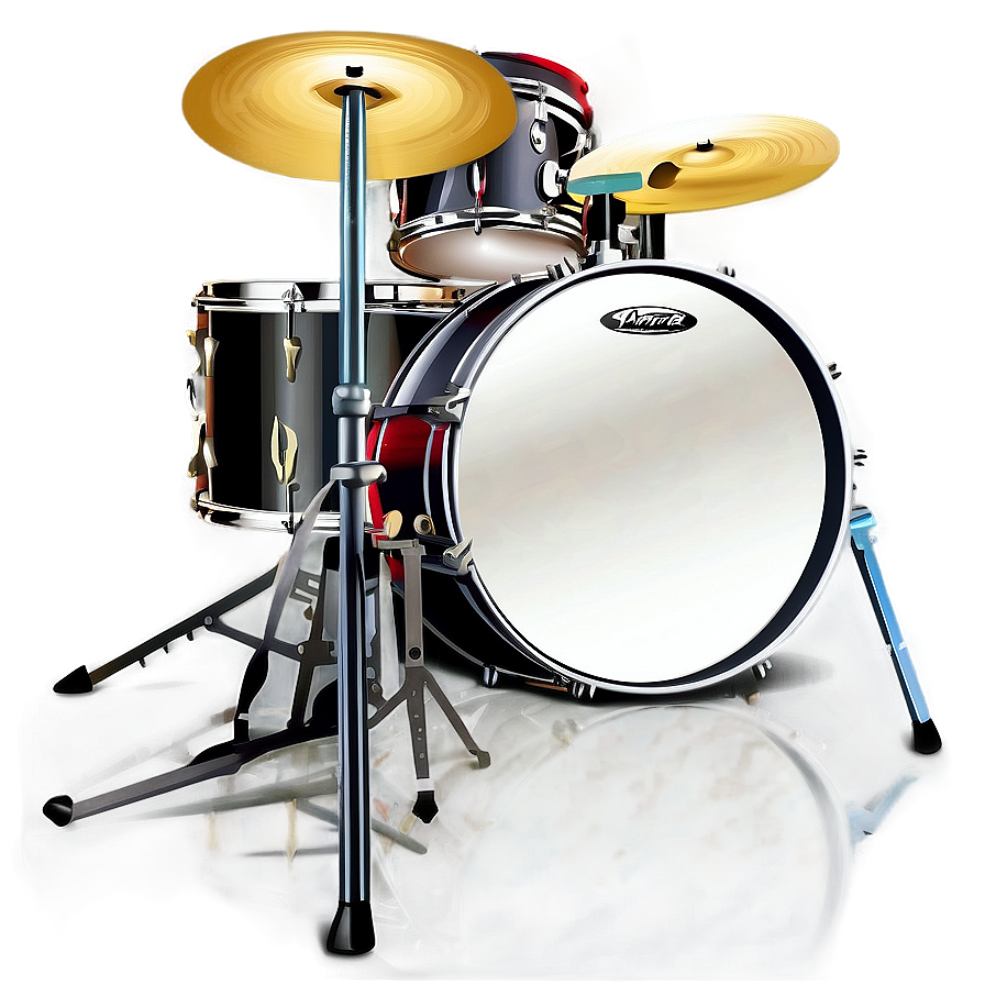 Classic Drum Kit Illustration Png Uyu5