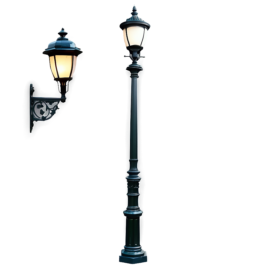 Classic European Light Post Png Swb