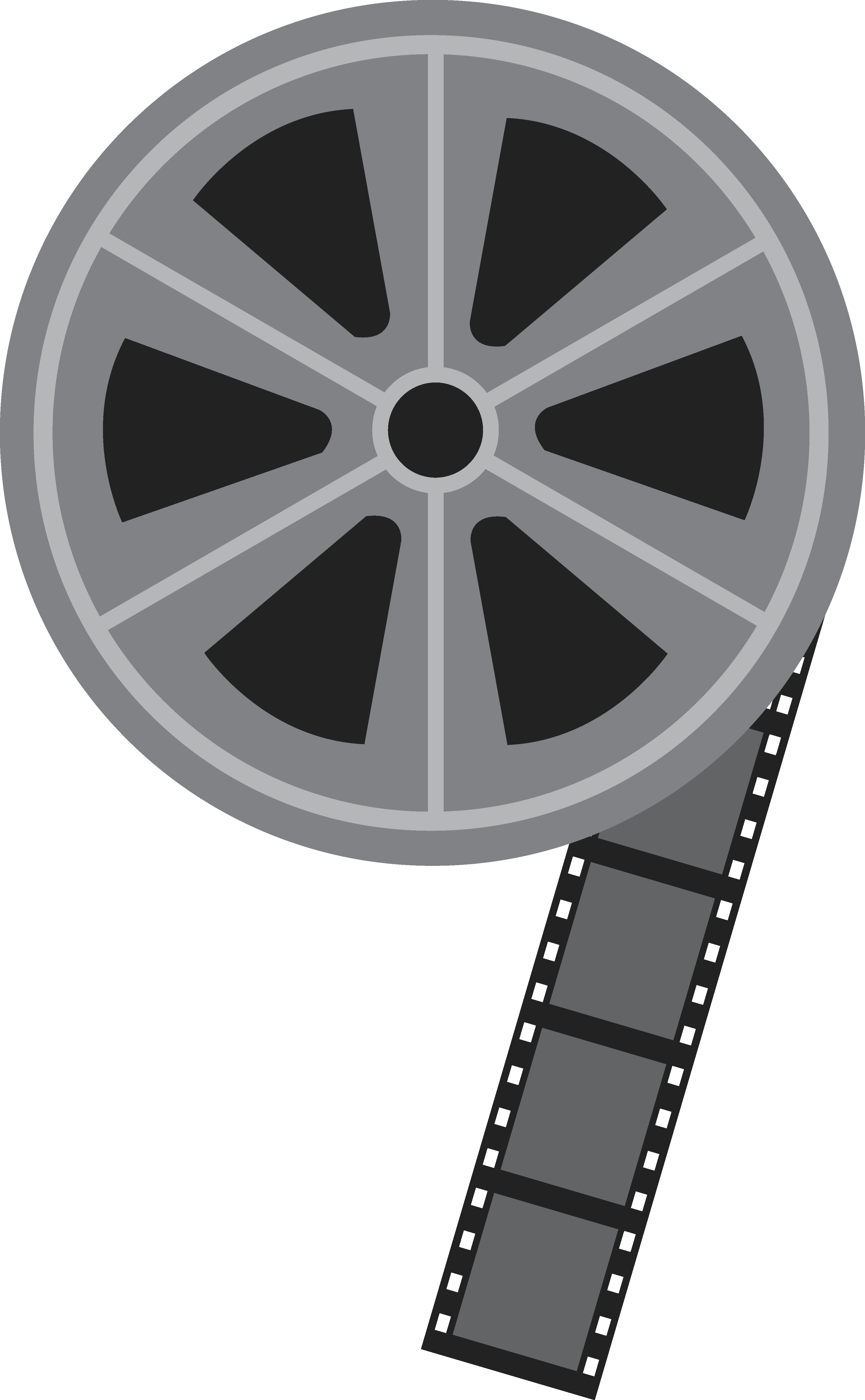 Classic Film Reel Icon PNG with transparent background