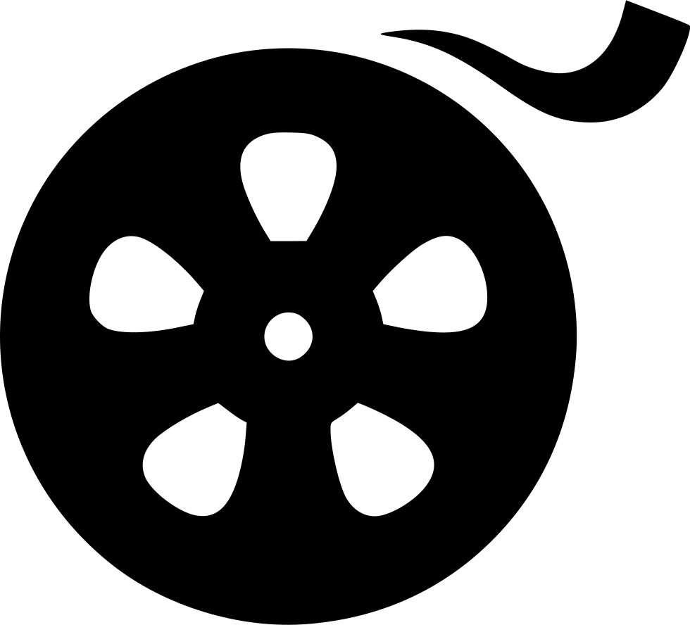 Classic Film Reel Icon PNG with transparent background