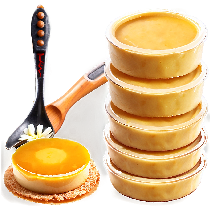 Classic Flan Dessert Preparation PNG 06132024 PNG with transparent background