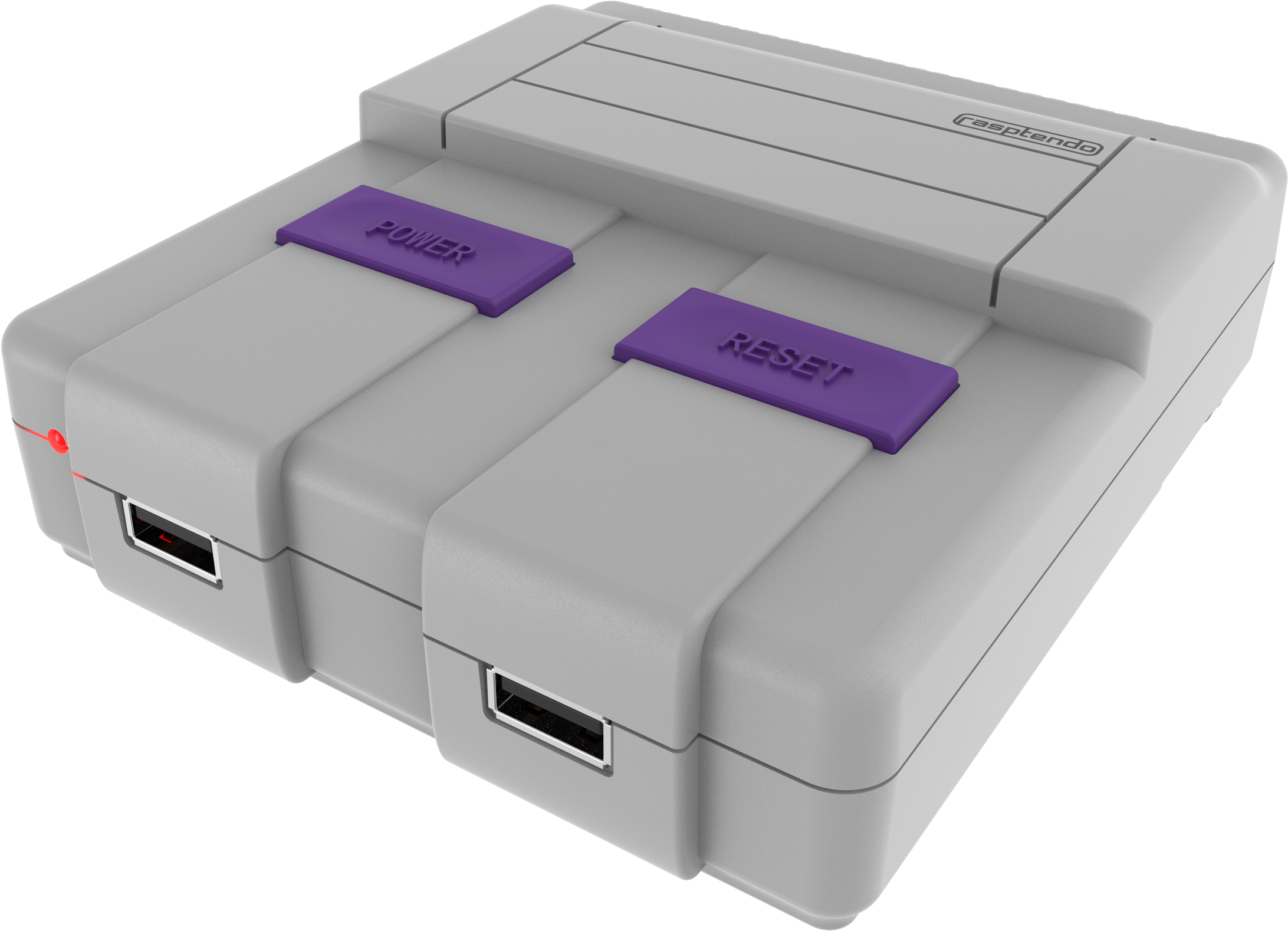 Rasptendo Retro Gaming Case For Raspberry Pi - Super Nintendo Entertainment System, HD Png Download PNG with transparent background
