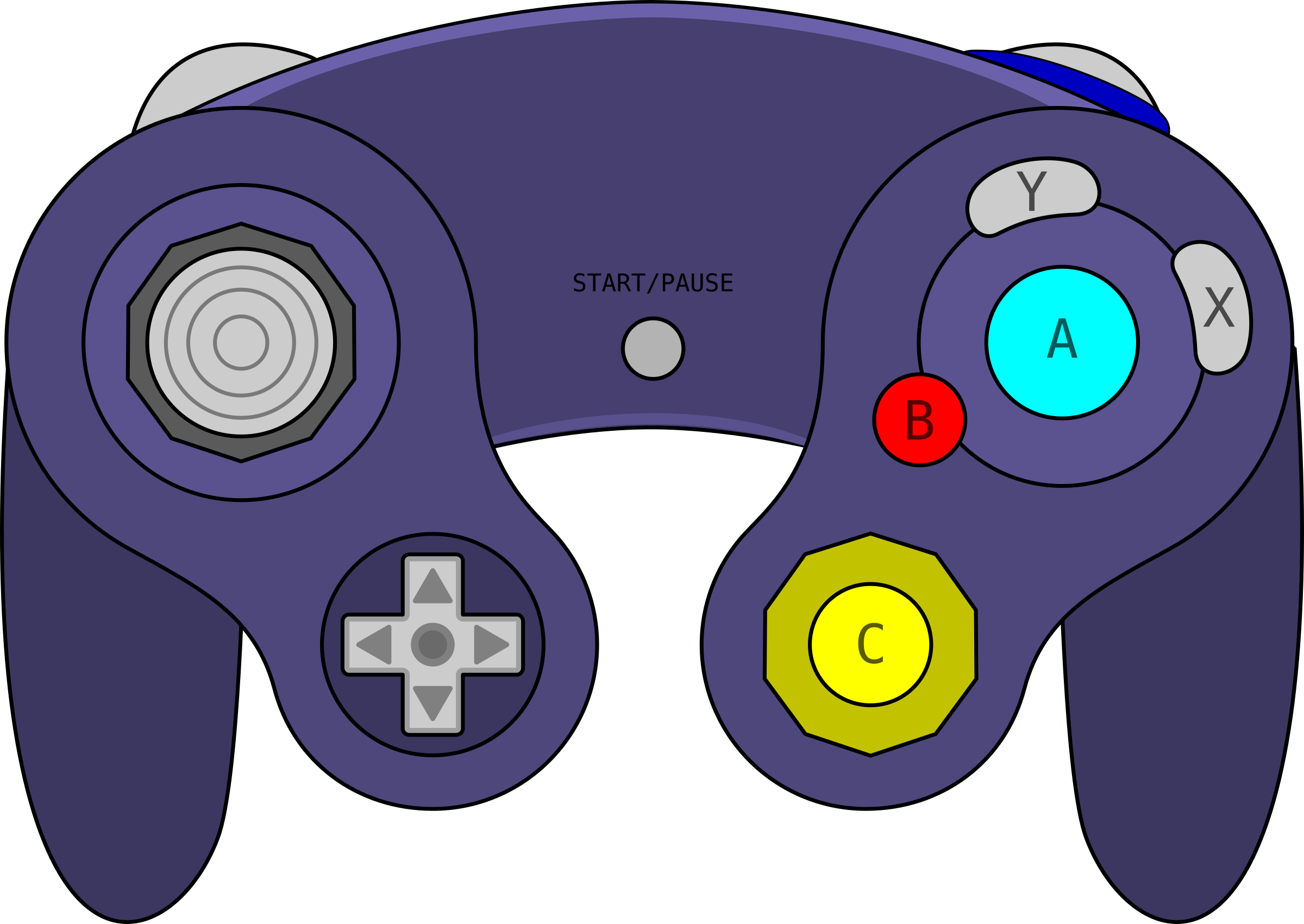 Classic Game Controller Illustration