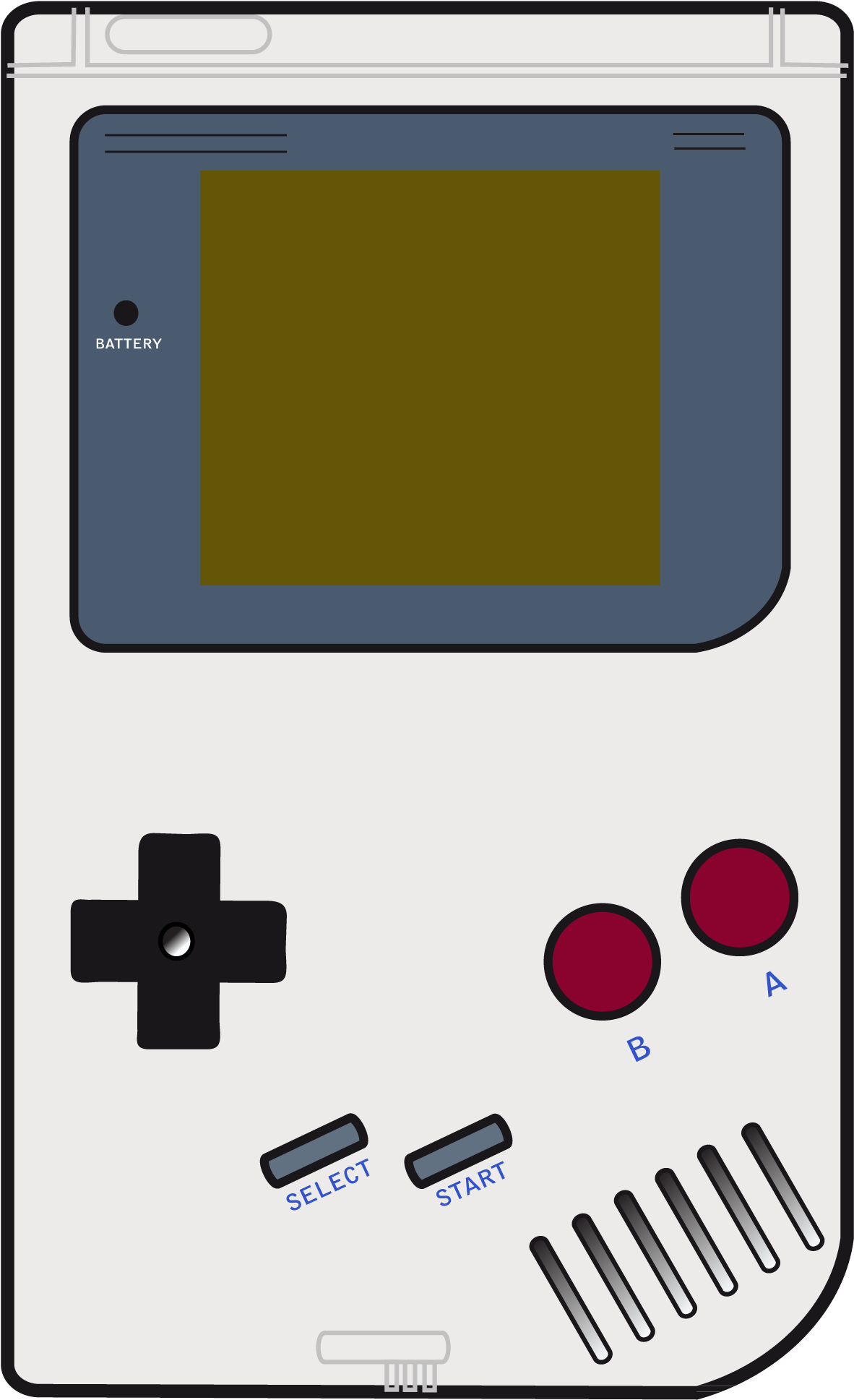 Classic_ Gameboy_ Vector_ Illustration