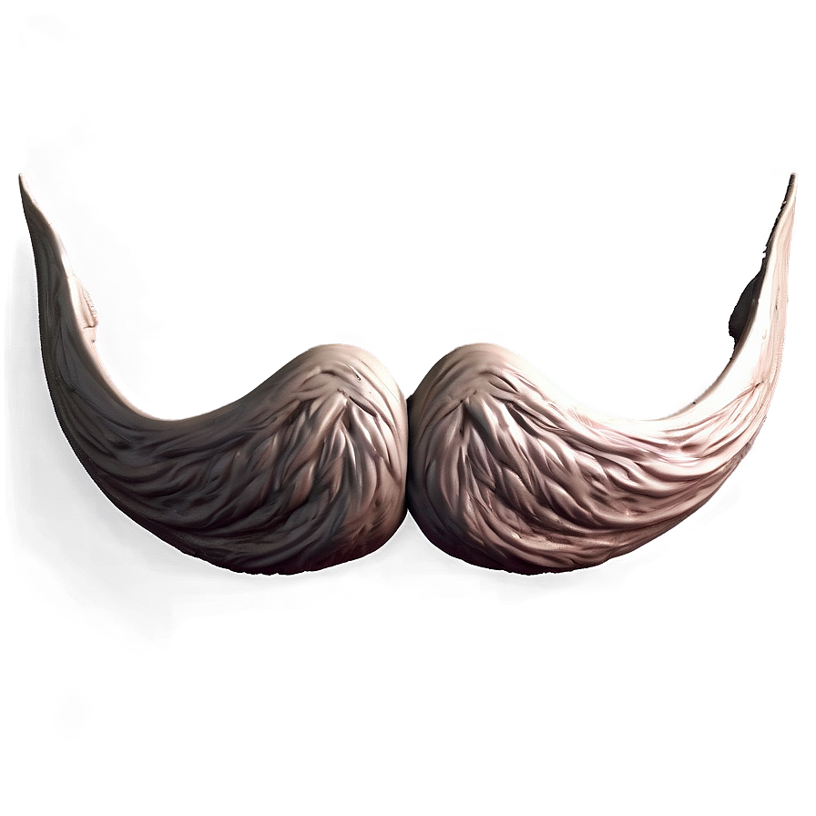 Classic Gentleman Mustache PNG 05042024 PNG image with a transparent background, free high-resolution download