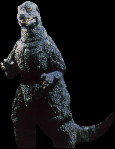 Classic Godzilla Figure Isolated PNG with transparent background