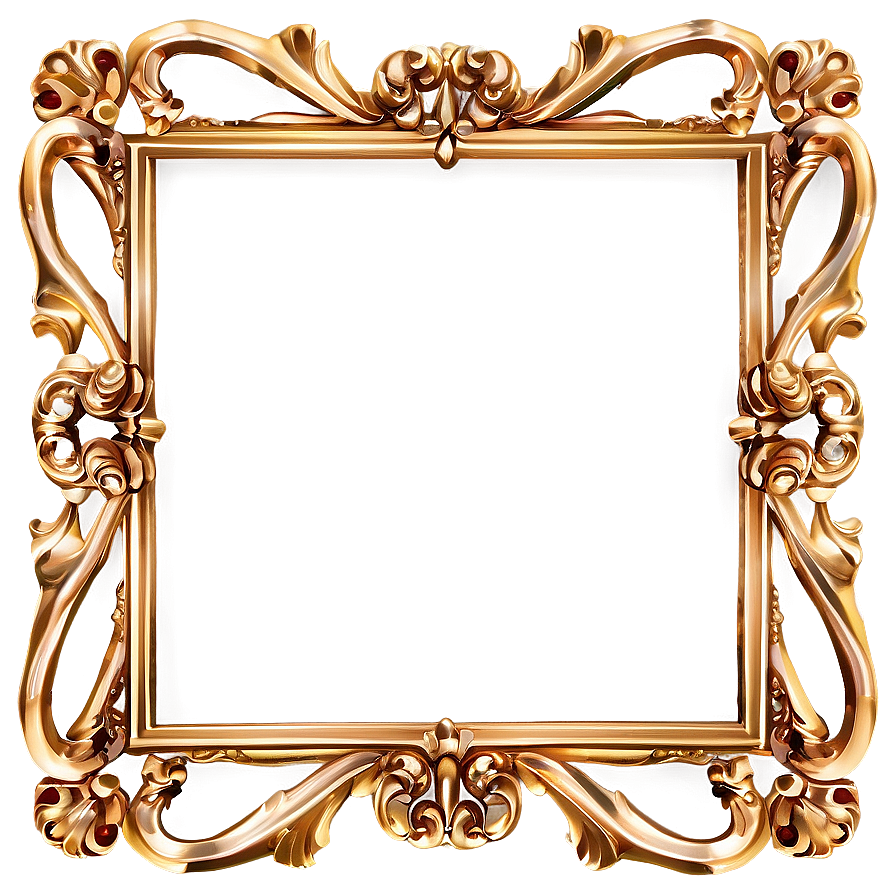 Classic Gold Frame Border PNG   63 PNG image with a transparent background, free high-resolution download