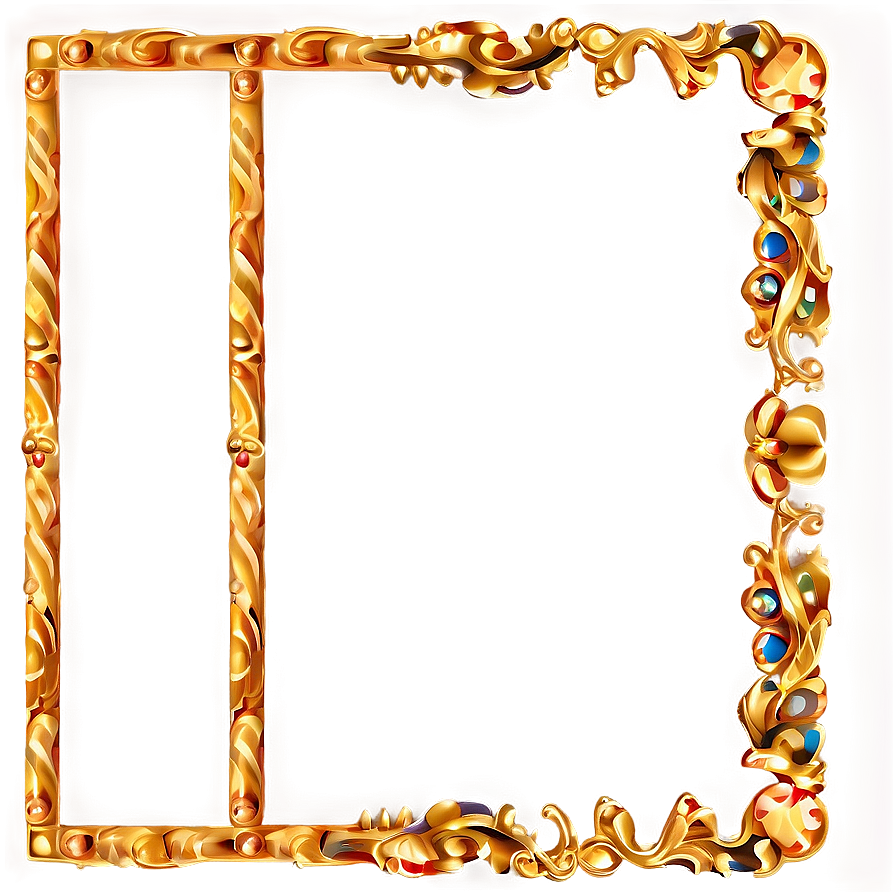 Classic Golden Border PNG odl PNG image with a transparent background, free high-resolution download
