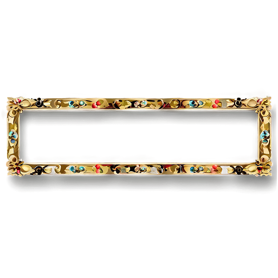 Classic Golden Border PNG ruj PNG image with a transparent background, free high-resolution download