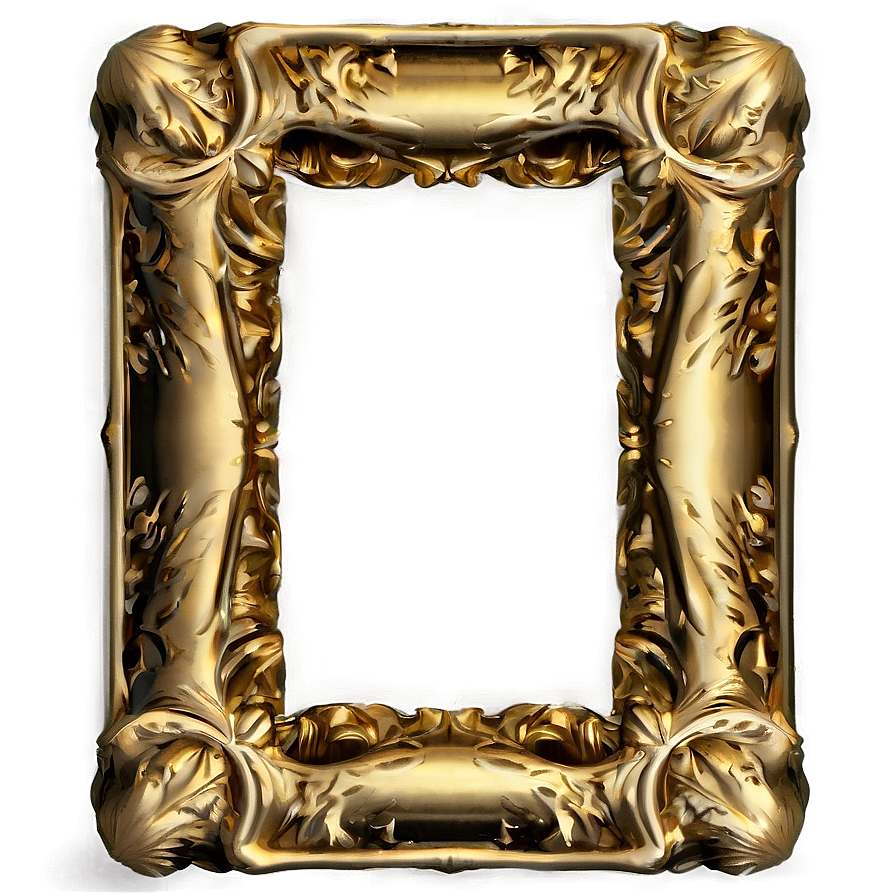 Classic Golden Frame Png 26