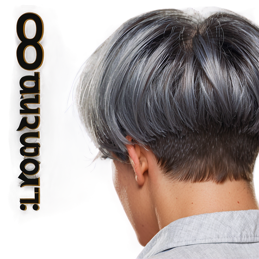 Classic Grey Hairdo Png Rbq