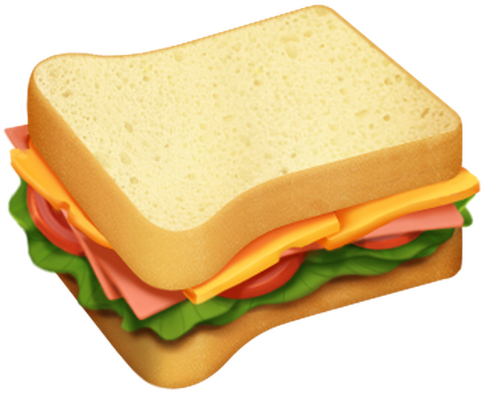 Classic Ham Cheese Sandwich Illustration