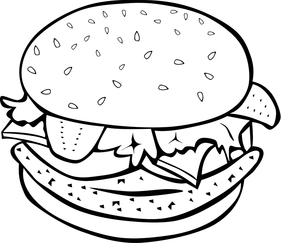 Classic Hamburger Illustration