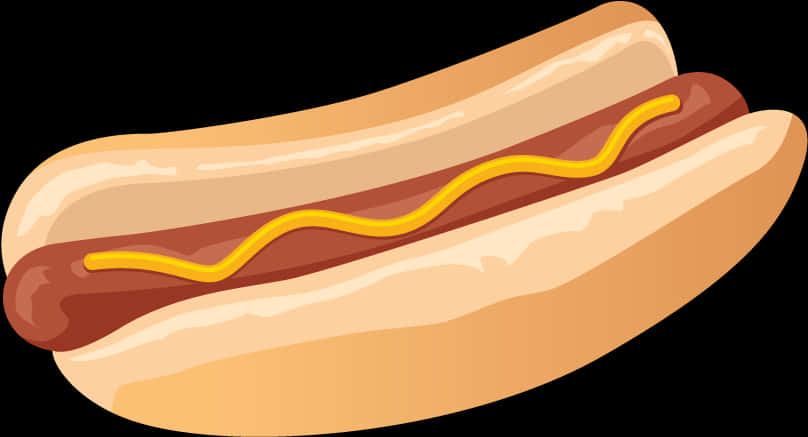 Classic Hot Dog Illustration