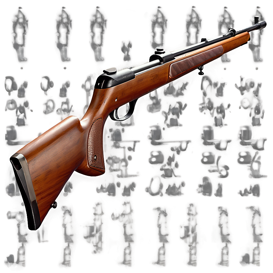 Classic Hunting Rifle Design Png 4