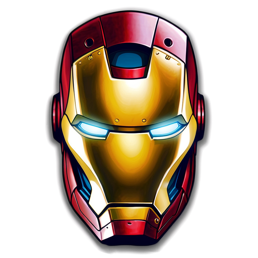 Classic Iron Man Helmet Art Png May