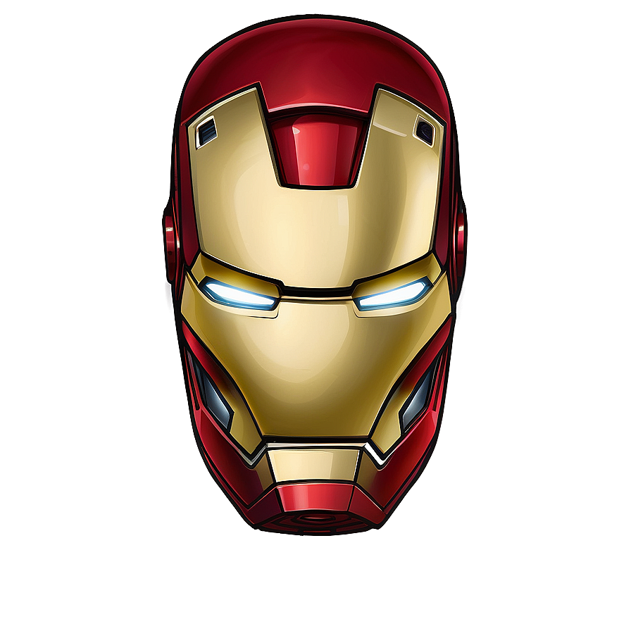 Classic Iron Man Helmet Art Png Vac