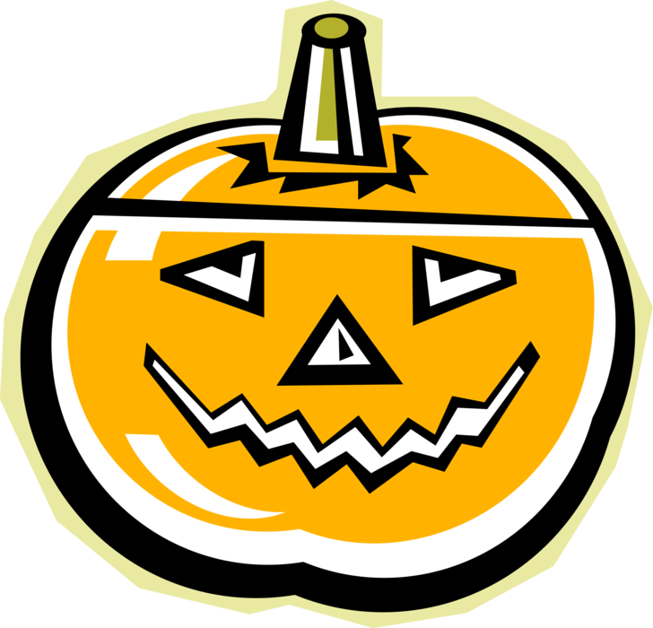 Vector Illustration Of Halloween Trick Or Treat Jack - Jack-o'-lantern PNG with transparent background