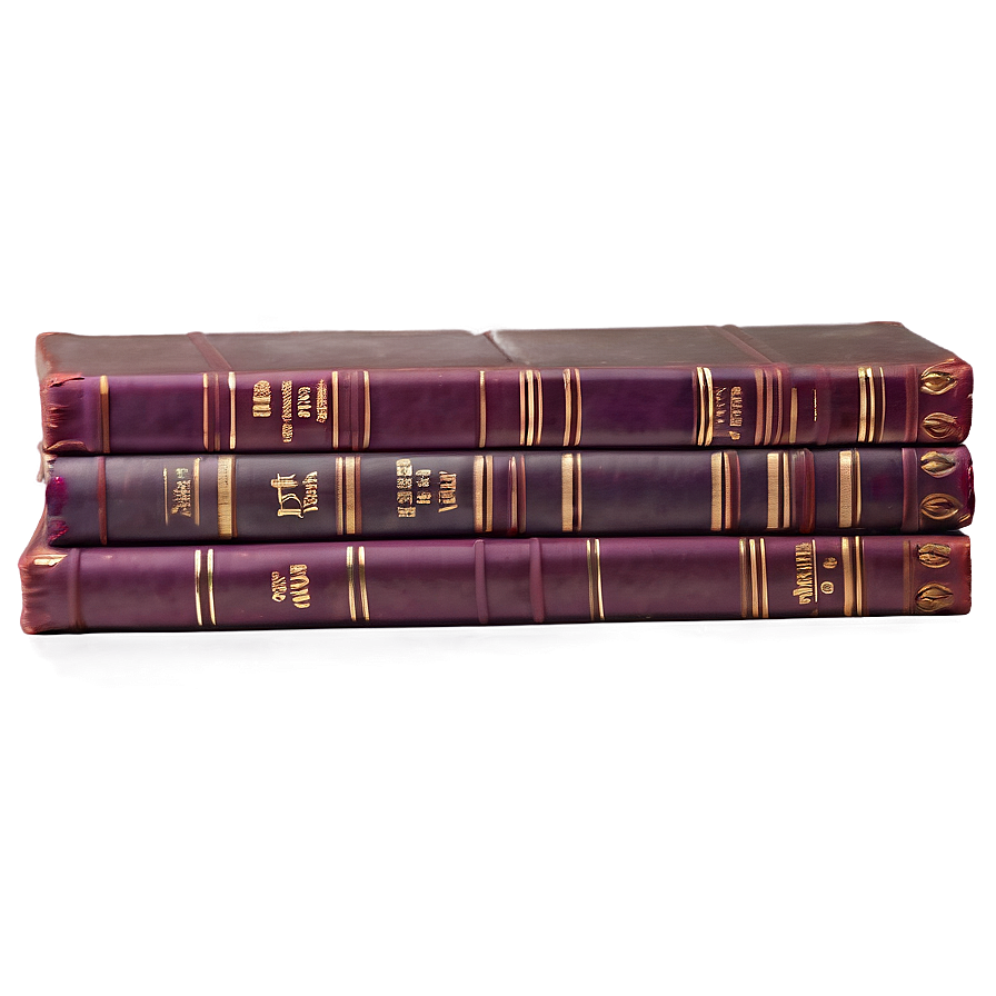 Classic Literature Book Spine Png 04292024