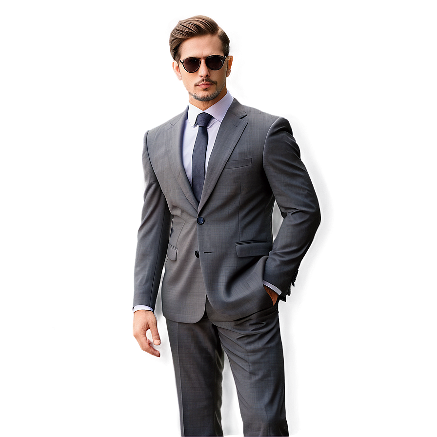 Classic Men's Business Suit Png 06212024