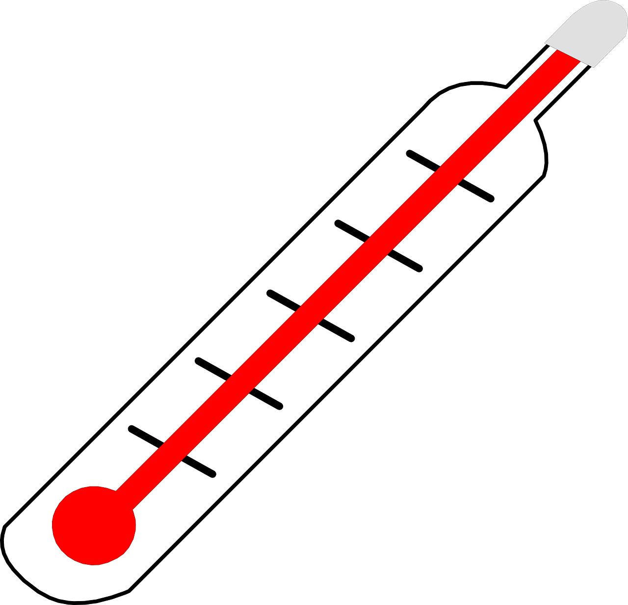 Classic Mercury Thermometer Vector