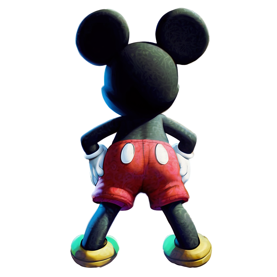 Classic Mickey Mouse Shadow Png Rku3