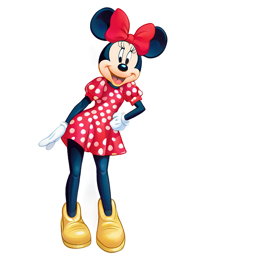 Classic Minnie Mouse Pose Png 05032024