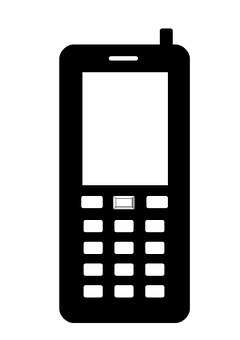 Classic Mobile Phone Icon PNG with transparent background