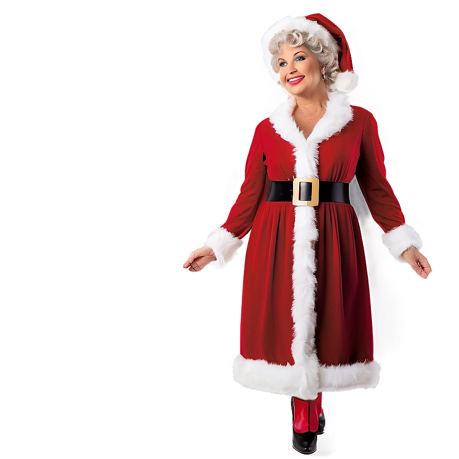 Classic Mrs Claus Costume Png Pqw