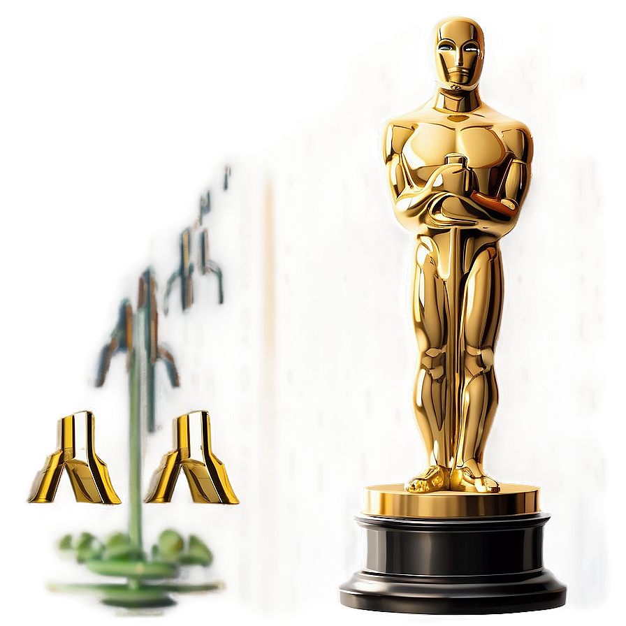 Classic Oscar Statue Png 17