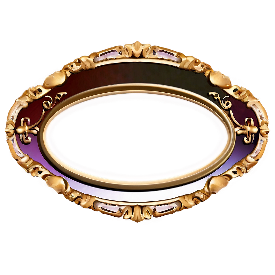 Classic Oval Frame PNG onc84 PNG with transparent background