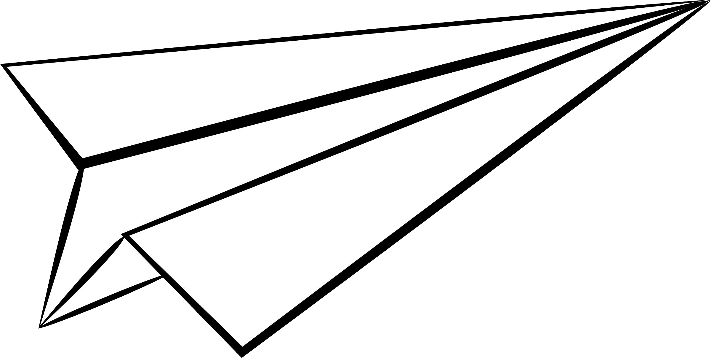 Classic Paper Plane Vector Illustration