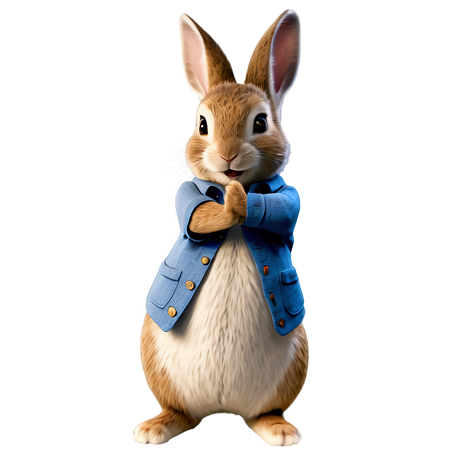 Classic Peter Rabbit Pose Png Mkn