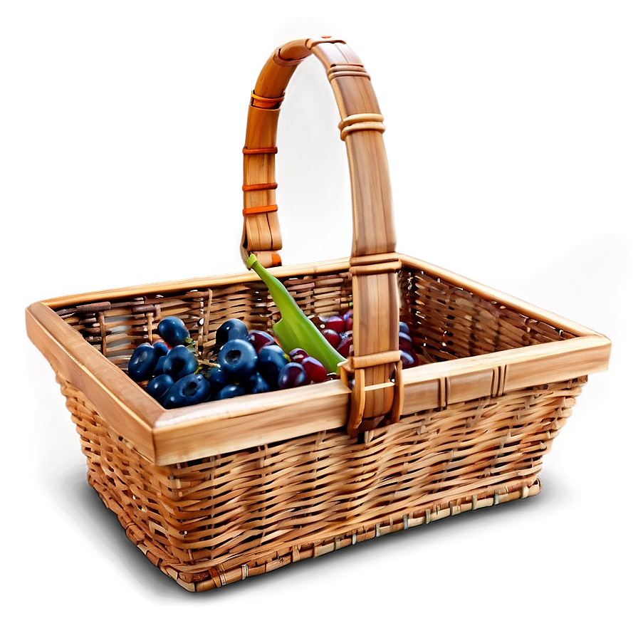 Classic Picnic Basket Png 11