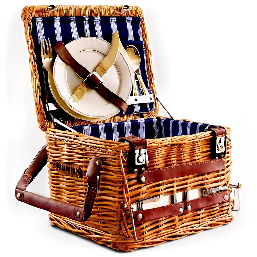 Classic Picnic Basket Png 17