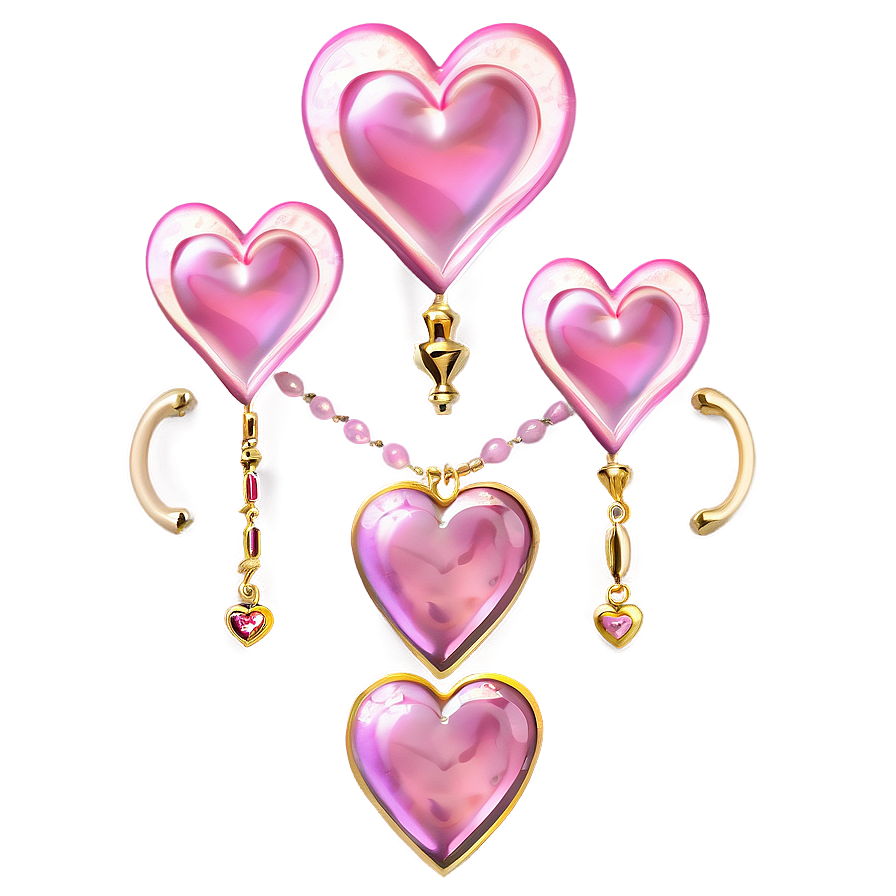 Classic Pink Hearts Png Gpc