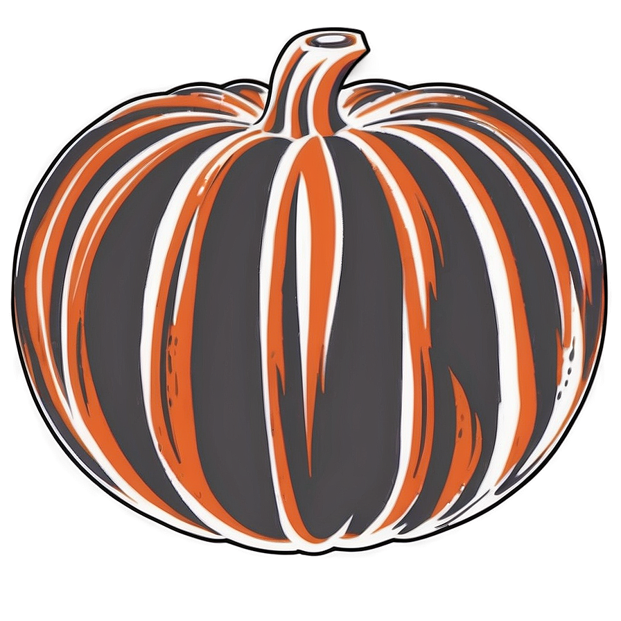 Classic Pumpkin Outline Design Png Nbd71