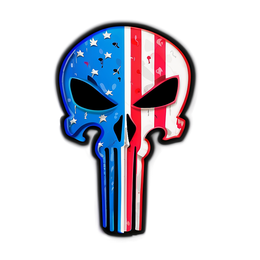 Classic Punisher Skull Icon PNG 30 PNG with transparent background
