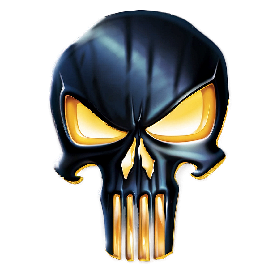 Classic Punisher Skull Icon PNG din28 PNG with transparent background