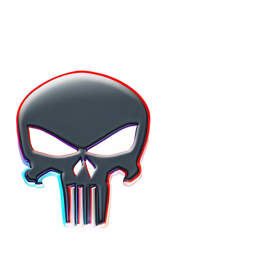 Classic Punisher Skull Icon PNG snc67 PNG with transparent background