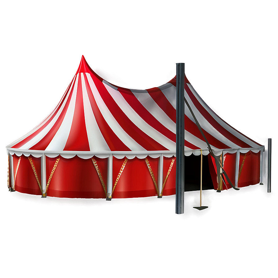 Classic Red And White Circus Tent Png Psc