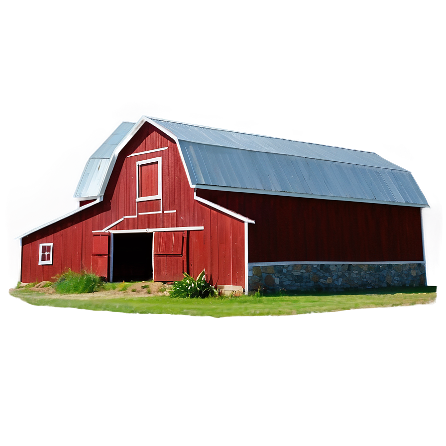 Classic Red Barn PNG 05242024 PNG image with a transparent background, free high-resolution download