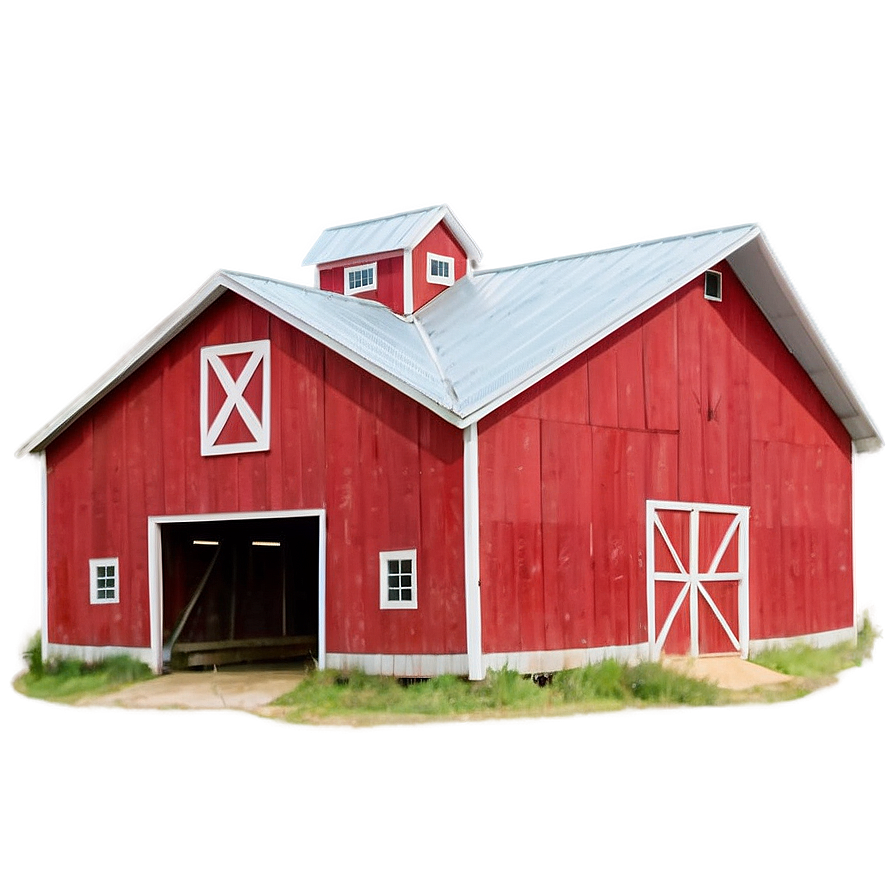 Classic Red Barn PNG tlc PNG image with a transparent background, free high-resolution download