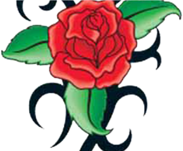 Classic Red Rose Tattoo Design