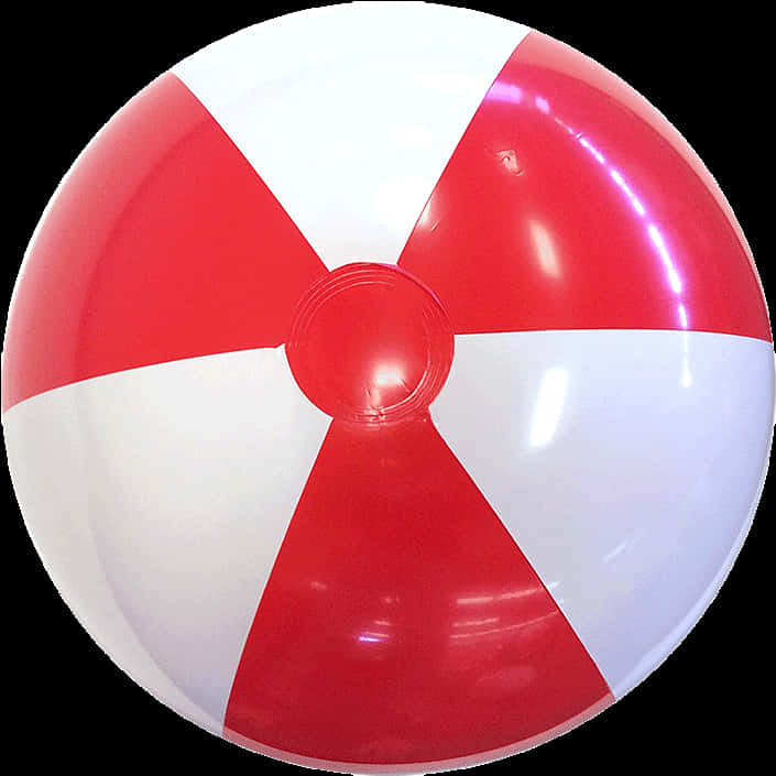 Classic Redand White Beach Ball