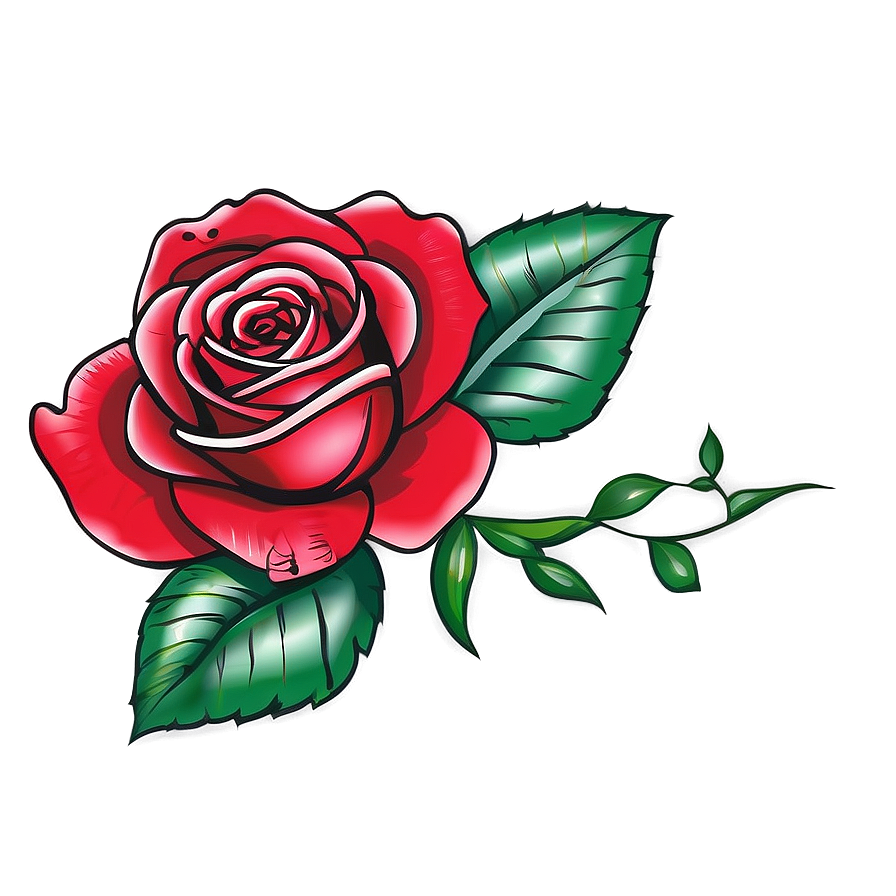 Classic Rose Tattoo Design PNG fgg PNG with transparent background