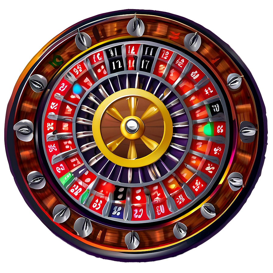 Classic Roulette Wheel Graphic Png 06212024